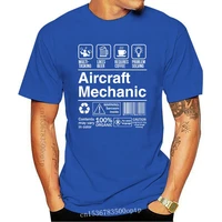 new 2021 hip hop t shirt 100 cotton short sleeve t shirt aircraft mechanic product label tee shirt