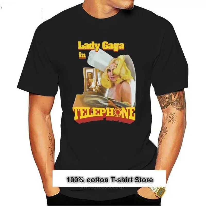 

Camiseta blanca para mujer Gaga Phone, nueva camiseta personalizada