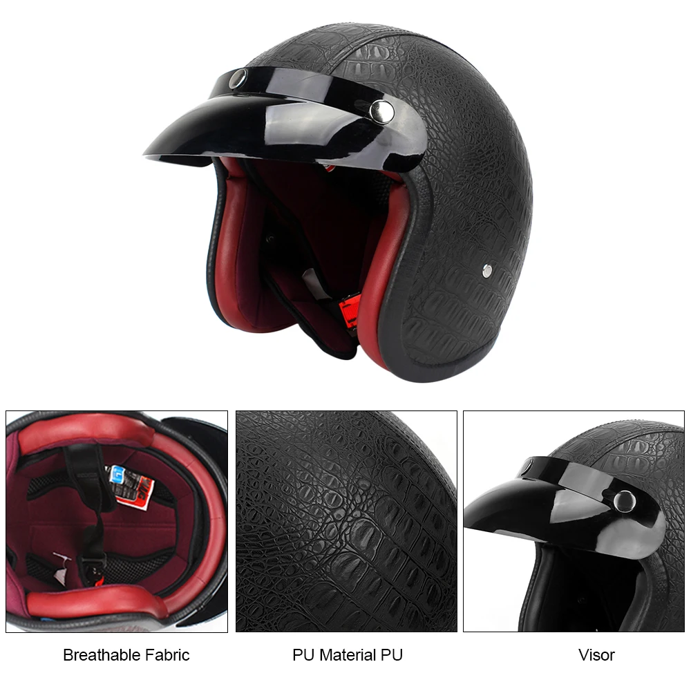 Jual Super Aman DOT Motor Helm Ultra Ringan Olahraga Helm Pelindung PU Merah Versi Sepeda Motor Moto Sepeda Aksesoris Helm