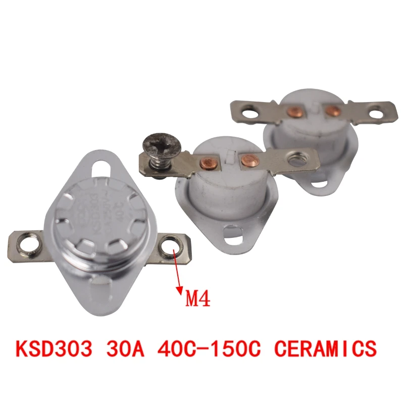 Термостат керамический KSD303 30 А 150 в 40-100 градусов 20 шт. |