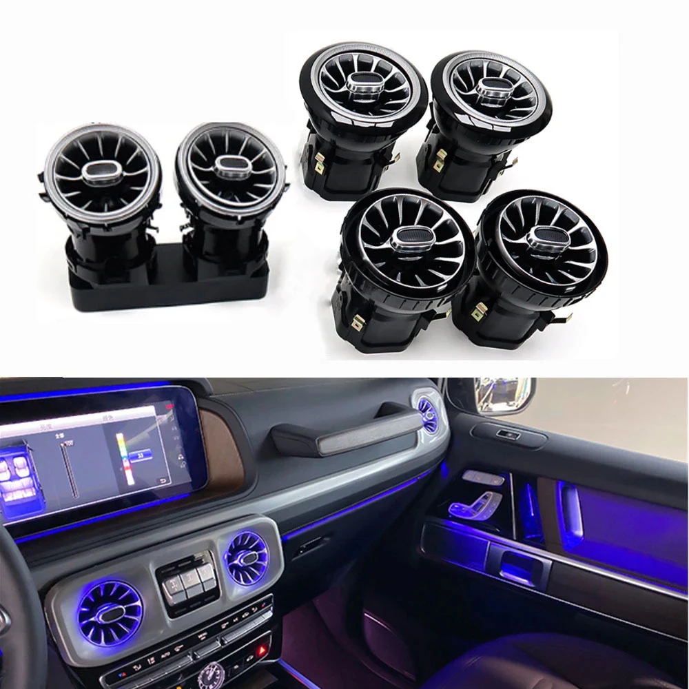 

New G class w464 G63 G500 Air conditioning Turbine outlet LED Interior Lights for 2019 2020 g63 g500 g65 air vent ambient lights