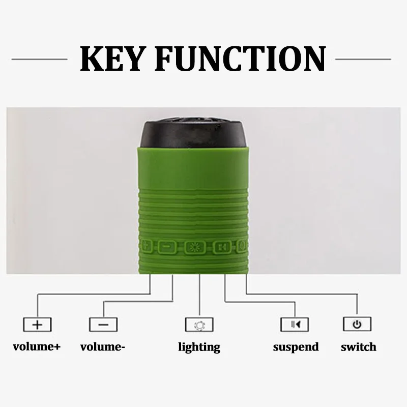 Многофункциональная портативная Bluetooth Колонка для улицы водонепроницаемая