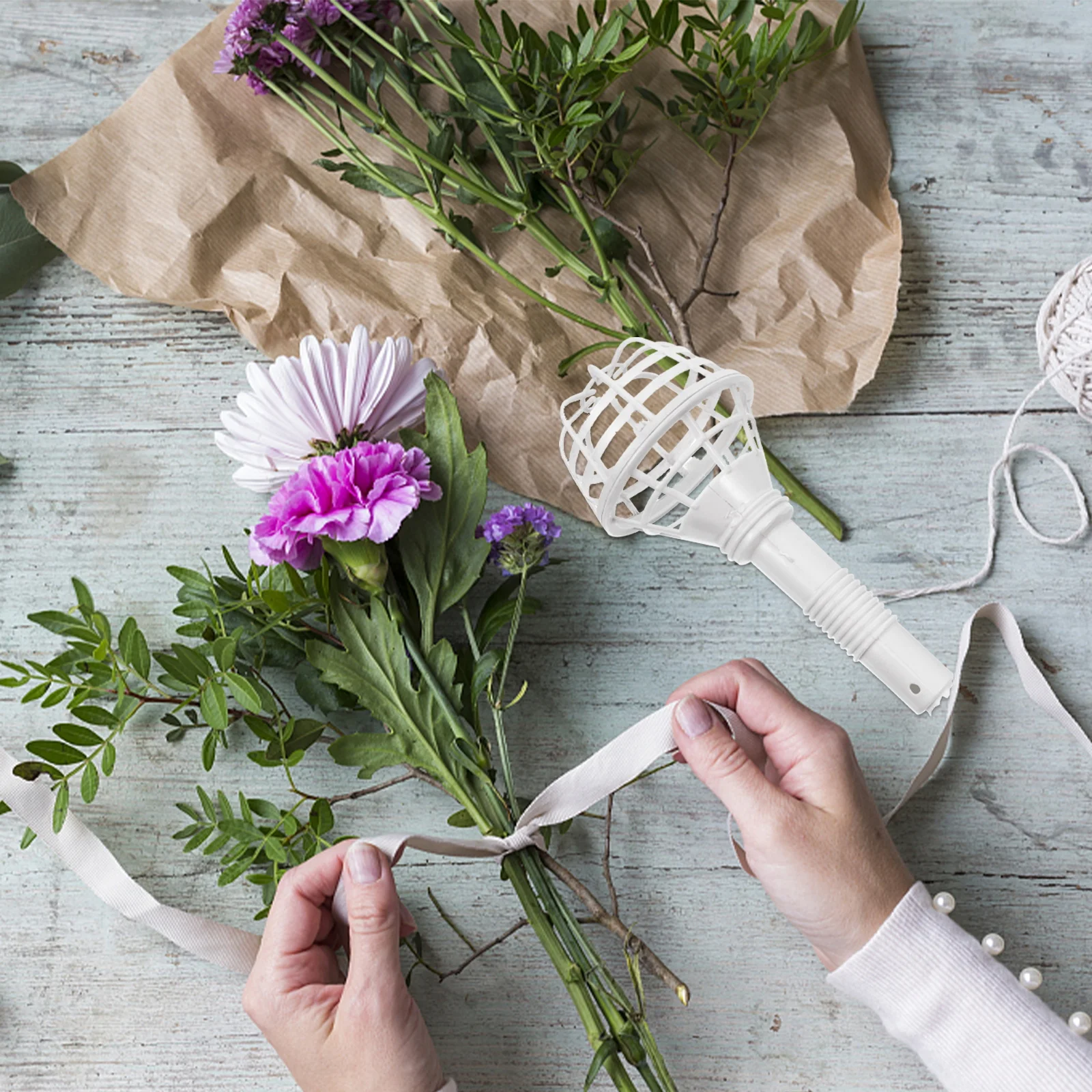 

10pcs Bride Holding Flower Holders Dried Flower Racks Wedding Party Supplies