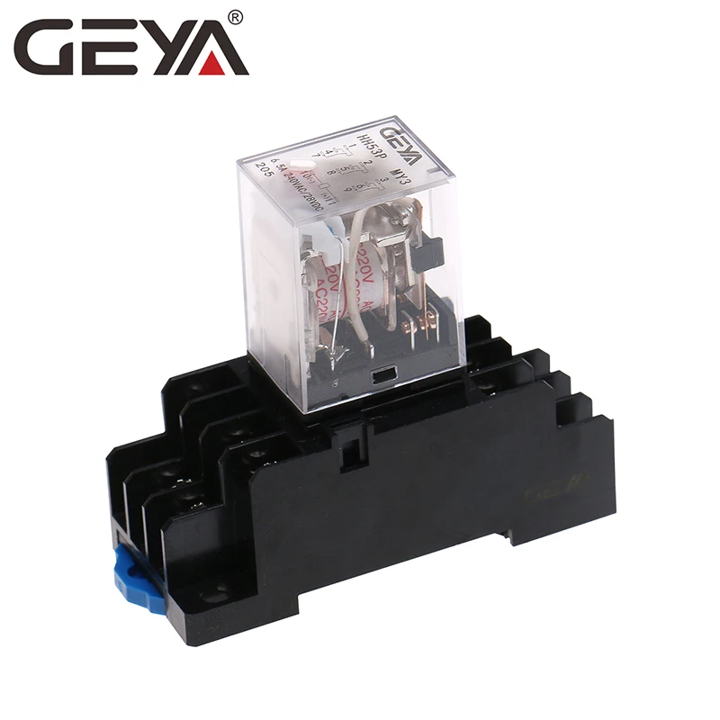 GEYA 11 шпильки мини реле DC5V DC12V DC24V AC110V AC220V HH53P 5A миниатюрное электромагнитное общего
