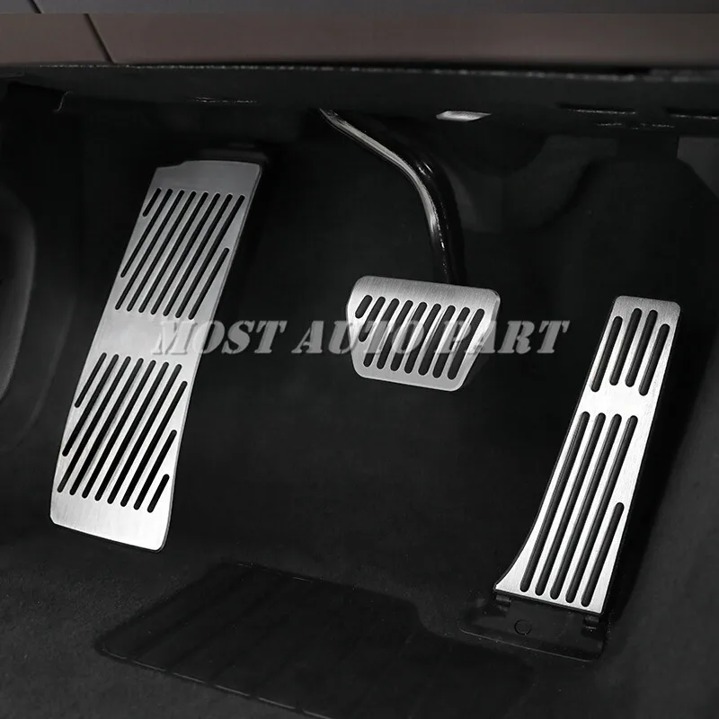 

На тормоз педаль акселератора подножка Накладка крышки для BMW 5 серии G30 G31 2017-2021 автомобиль аксессуары интерьера автомобиля украшения