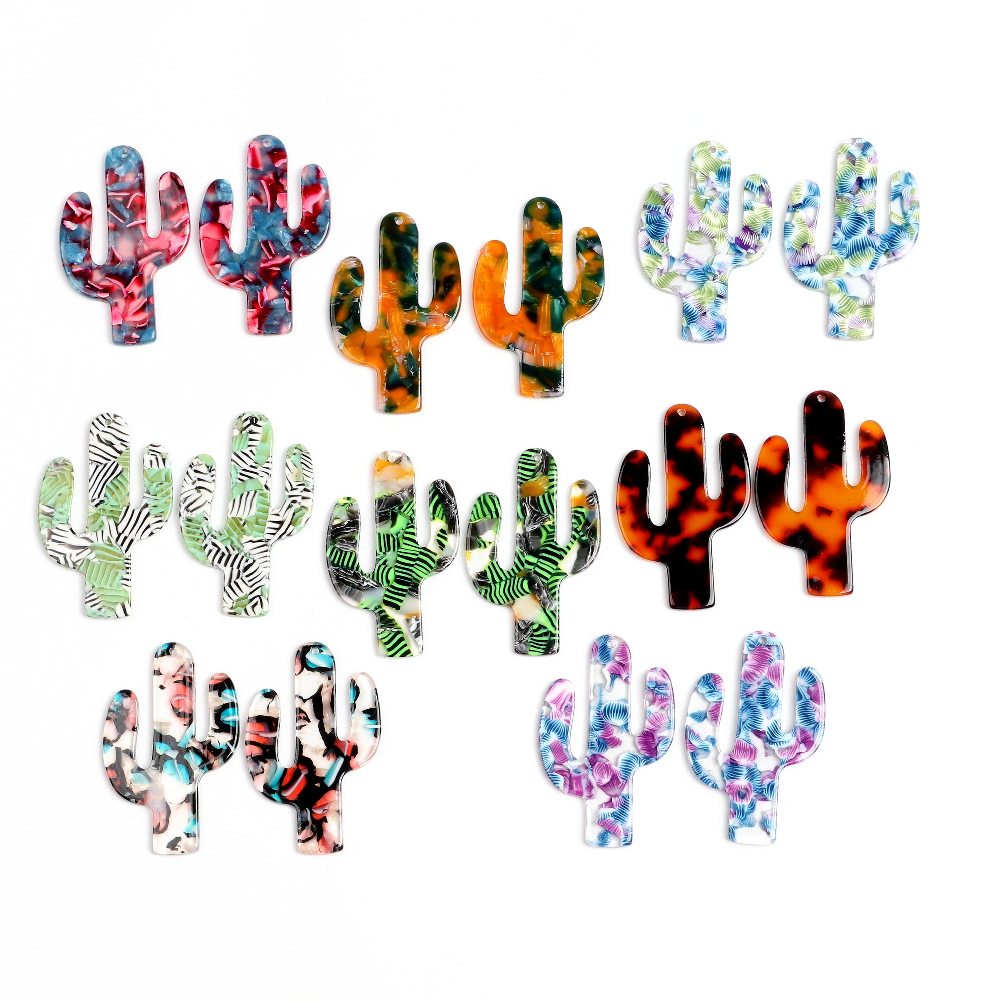 Подвески для сережек в виде черепахи ацетатные акриловые подвески форме кактуса