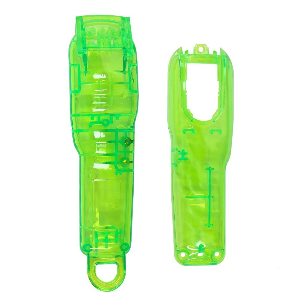 

1 Set of Transparent Green Electric Clipper Shell Upper and Lower Cover Haircut Accessories