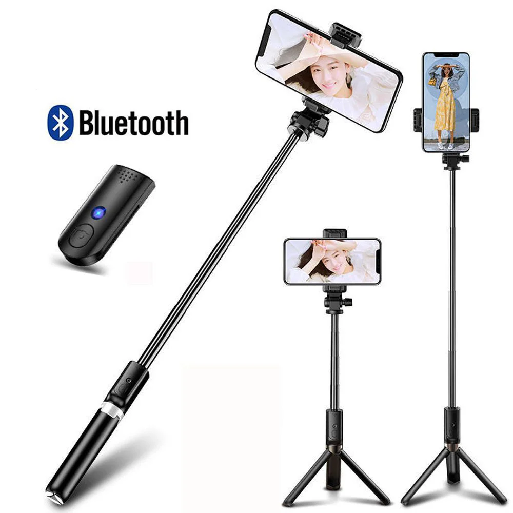 Беспроводная Bluetooth селфи палка для IPhone Xiaomi Huawei монопод складной Ручной штатив с