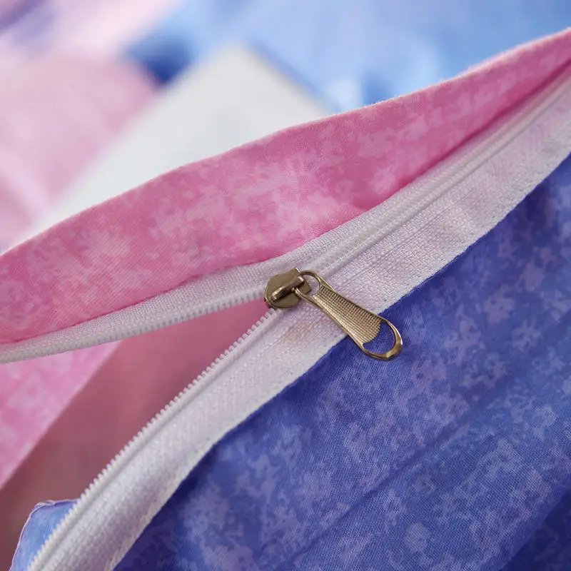 Комплект постельного белья из чистого хлопка королевский комплект с голубым