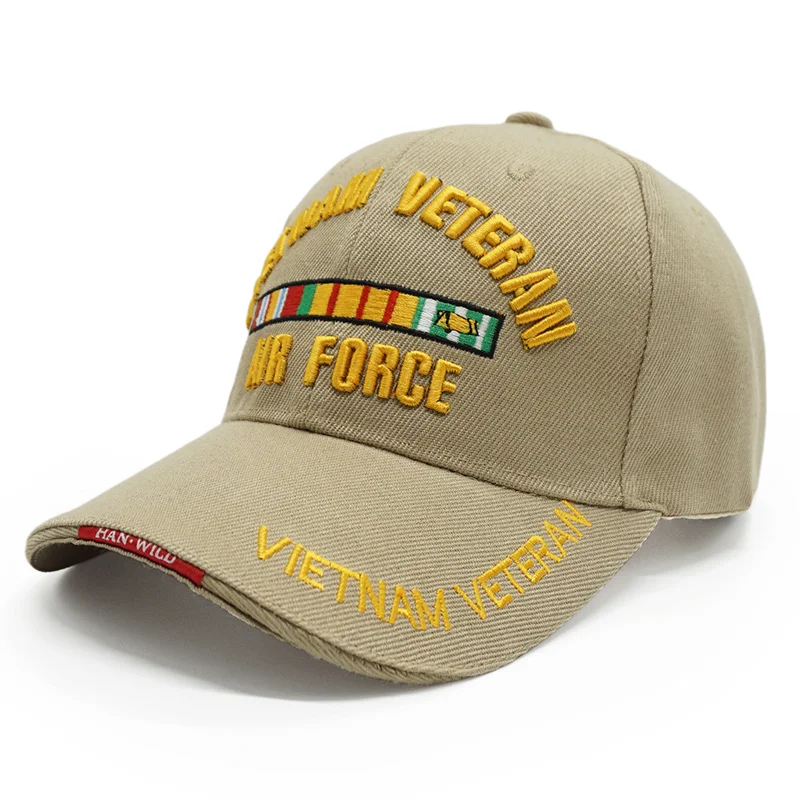 VIETN khaki Новая брендовая мужская тактическая бейсбольная кепка Eagle SWAT, армейская бейсболка, хлопковая кепка, Регулируемая Мужская Уличная Бейсболка Кепка Gorras - Цвет: VIETN khaki
