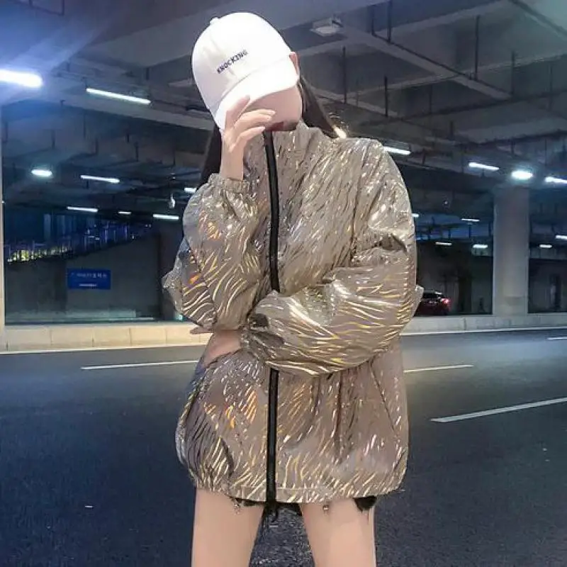 Женская модная полосатая куртка одежда 2019 новая весенне осенняя Корейская