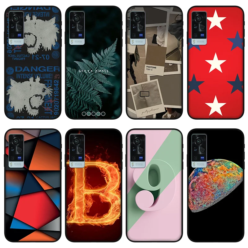 

Красивый и креативный телефон для vivo iQOO 7 3 5 z3 neo pro, Черный силиконовый чехол для vivo x60 pro plus x50 s7 s9 x30 x27 s9e