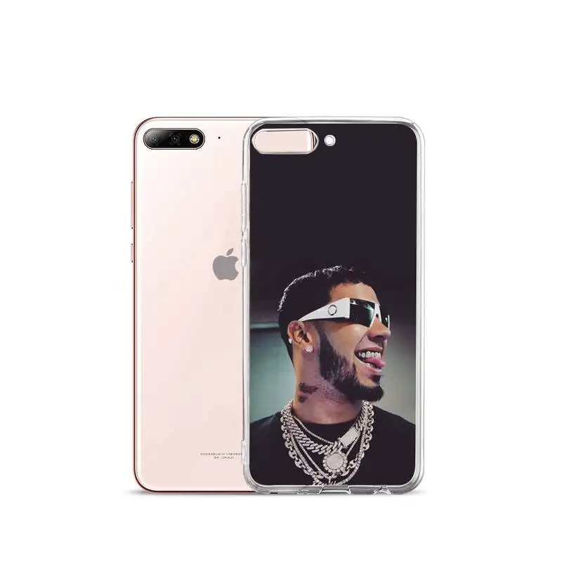 

pop rock hiphop Singer Anuel Phone Case Transparent for iPhone Samsung A S 11 12 6 7 8 9 10 20 Pro X XS Max XR Plus lite