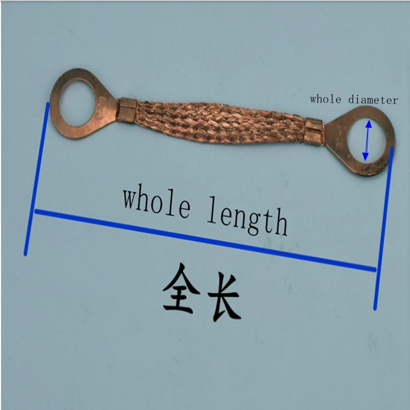 5 шт. 6 мм квадратный Чистый медный фланец электростатический джемпер