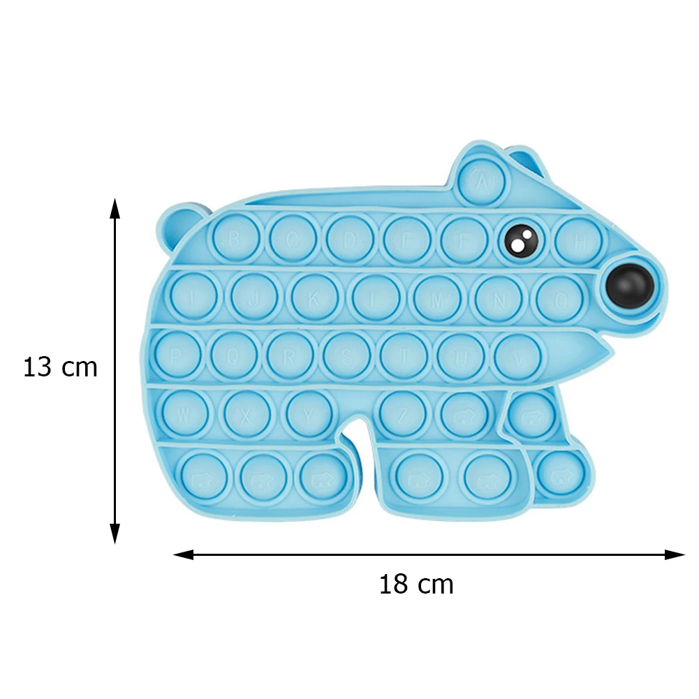 

Children Fun Pressure Reduction Toy Funny Push Bubble Sensory Interactive Toys Portable Silicone Stress Reliever
