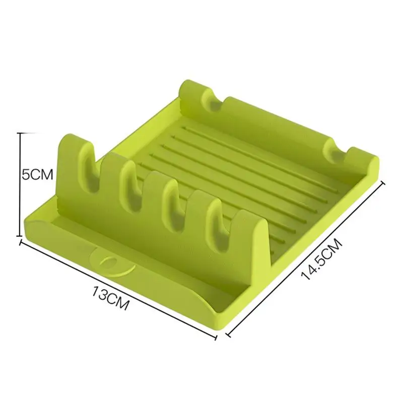 

Spatula Holder Kitchen Tools Accessories Heat Resistant Silicone Utensil Spoon Rest Cooking Tool Cuisine Outils Accessoires