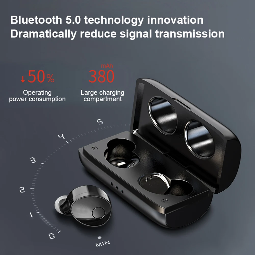 T6 спортивные мини стерео Беспроводная гарнитура Bluetooth 5 0 объемный звук