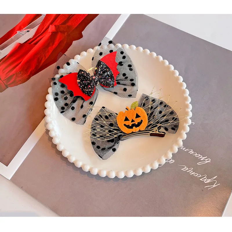 2021 New Fashion Halloween Girl Alligator Hair Clips For Baby Girls Hairpin Headwear Accessories Ball Dress Up |