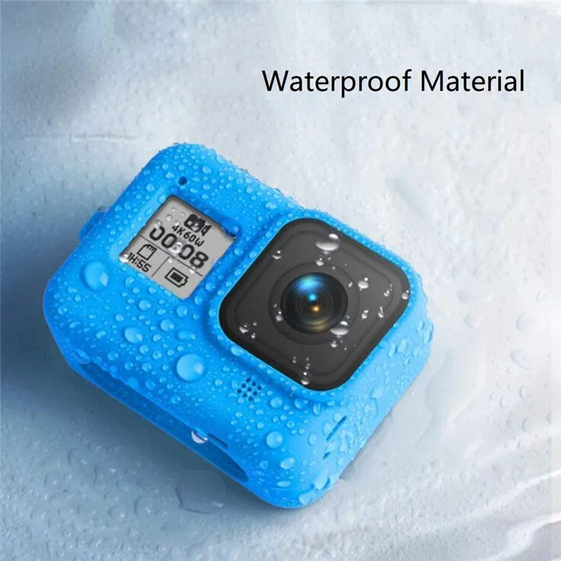 Silicon Protective Cover for GoPro Hero 9 8 Black Sleeve Housing Case Frame with Lanyard Accessory For Go pro 9 8 Case