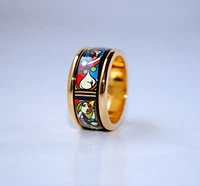 cloisonne ring japan and south korea jewelry