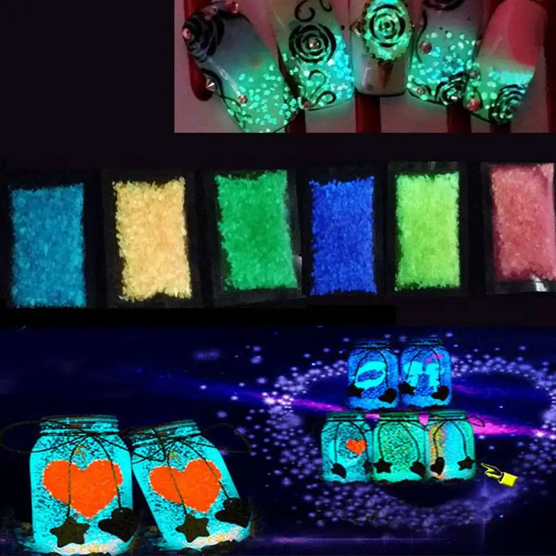 

Fish Tank Noctilucent Sand Night Luminous Dark Bright Glow Fluorescent Particles Aquarium Fish Tank Decoration