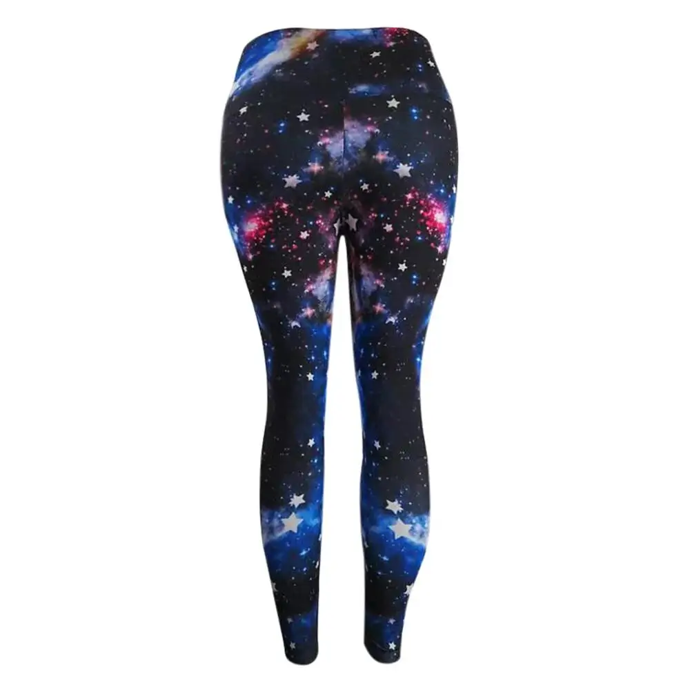 Бесшовные штаны для йоги с принтом женские Уникальные леггинсы фитнеса
