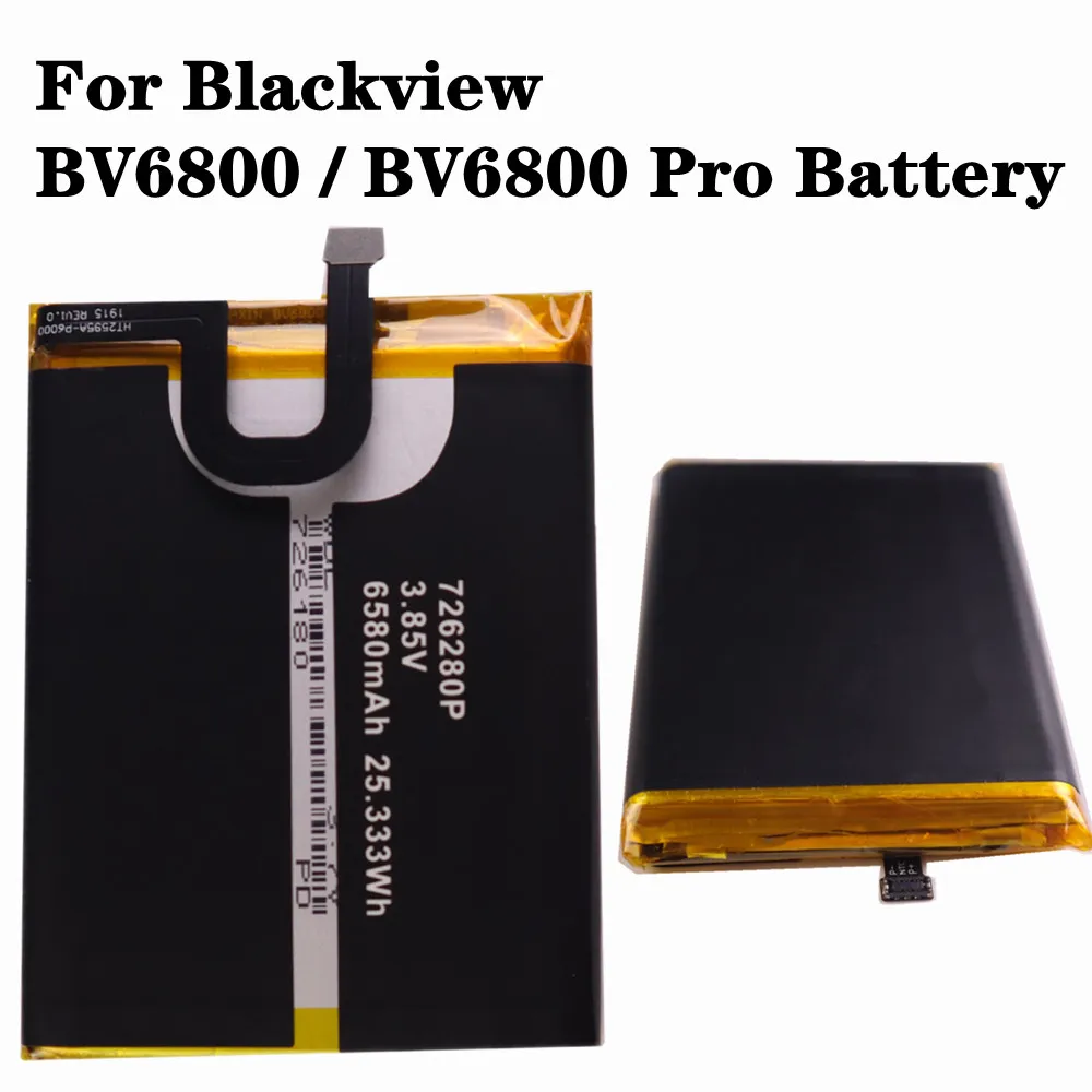 

Аккумулятор 6580 мАч 726280P BV6800 для Blackview BV6800 Pro, водонепроницаемый аккумулятор IP68, сменные батареи MT6750T