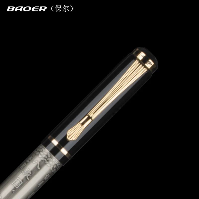 Высококачественная металлическая ручка авторучка baoer роскошная Ручка pluma fuente stylo