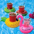 4 шт Мини водные подставки надувные чашки держатель для напитков в форме Фламинго держатель плавательный бассейн для купания игрушка вечерние для приготовления пищи на воздухе Водные виды спорта