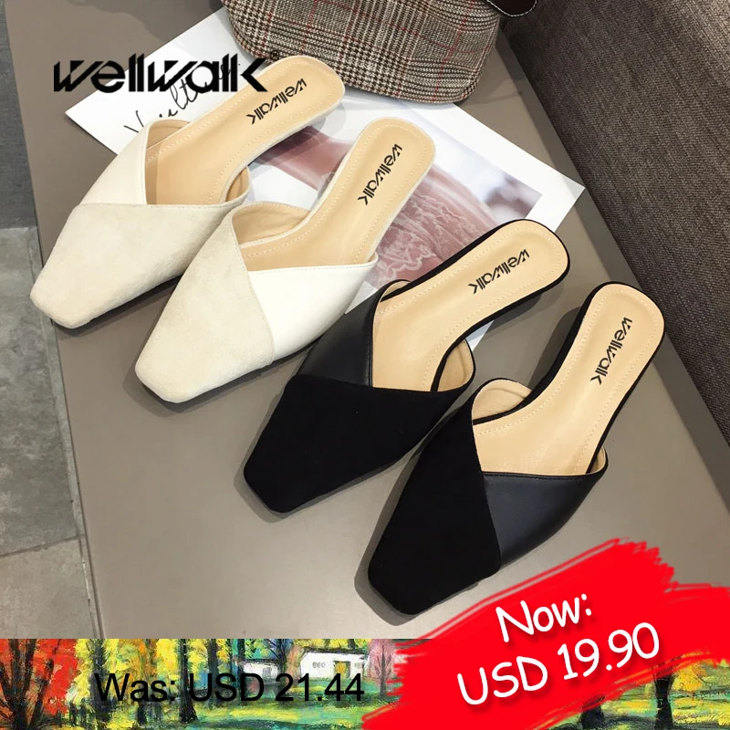 Модные шлепанцы женская обувь на каблуке в стиле пэчворк выразительный стиль