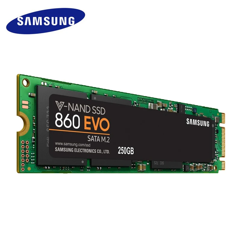 SAMSUNG SSD 860 EVO M.2 2280 SATA 1 ТБ 500GB 250GB Внутренний твердотельный диск жесткий диск HDD M2 ноутбук Настольный ПК TLC PCLe M.2