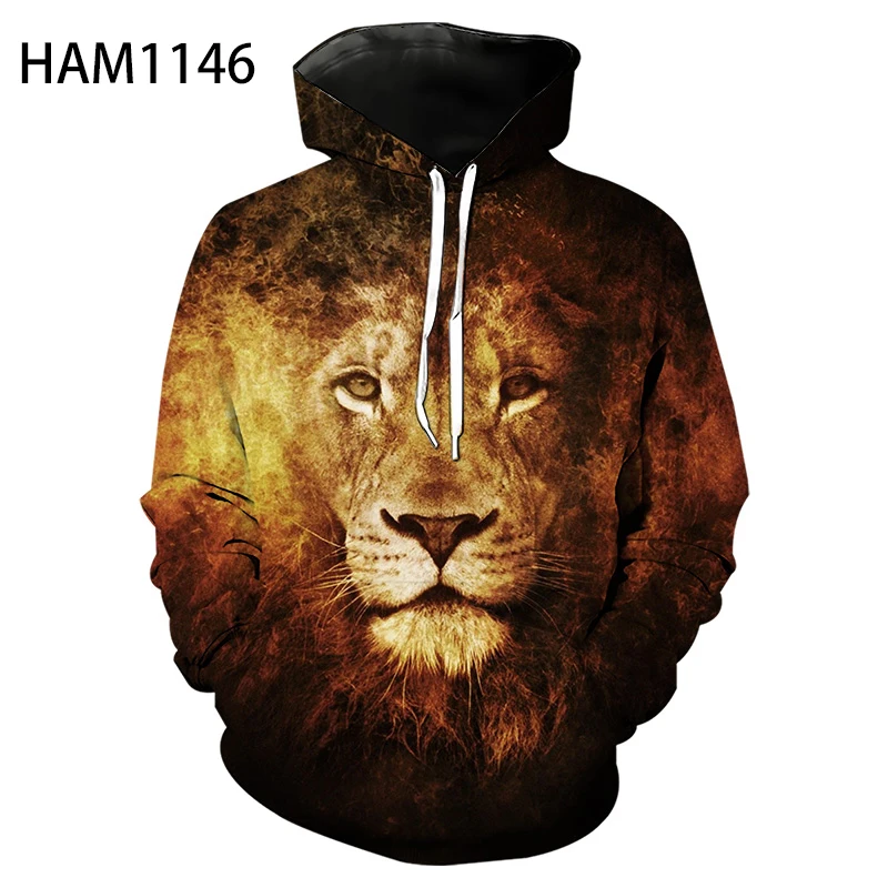 Пуловер с 3D-принтом короля льва толстовка для мальчиков и девочек детская модная