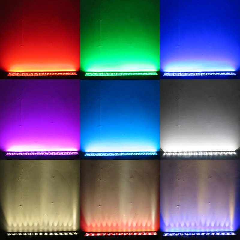 Многофункциональный светодиодный светильник с эффектом бега 14*3 Вт настенный RGB