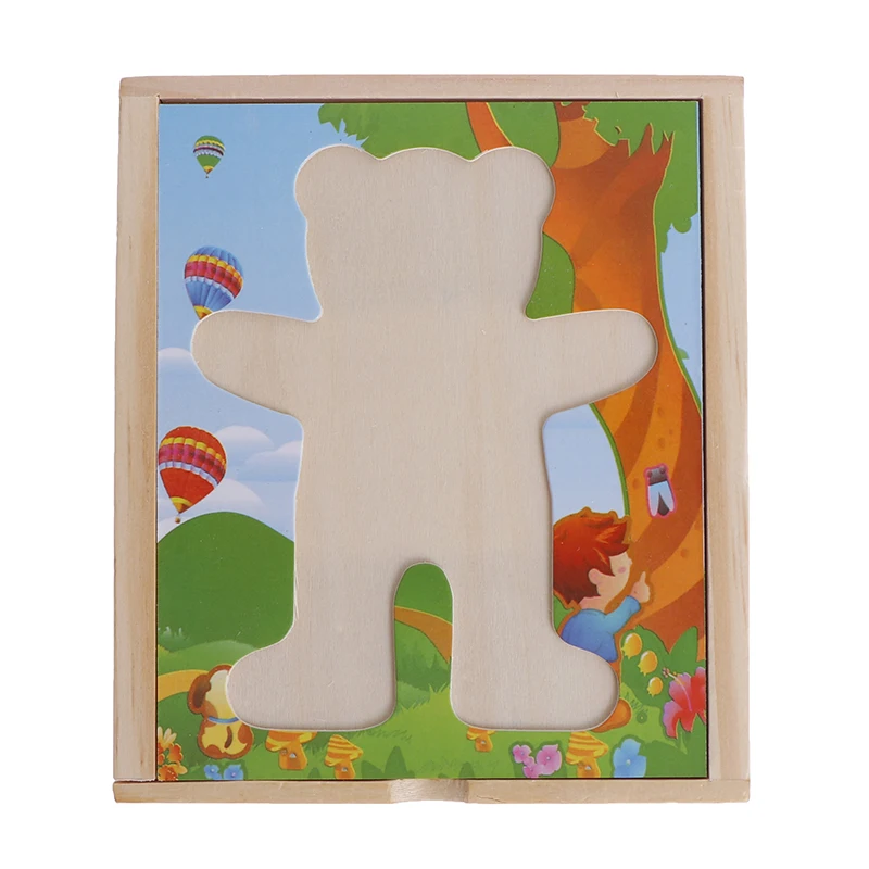 

Baby Puzzles Toys Wooden Box Educational Toy Puzzle Set Kids Children's Toy Gift