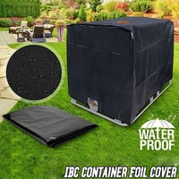 1 set rainwater tank cover waterproof and dustproof cover uv protective film for 600 liters ibc container tank garden sunshad