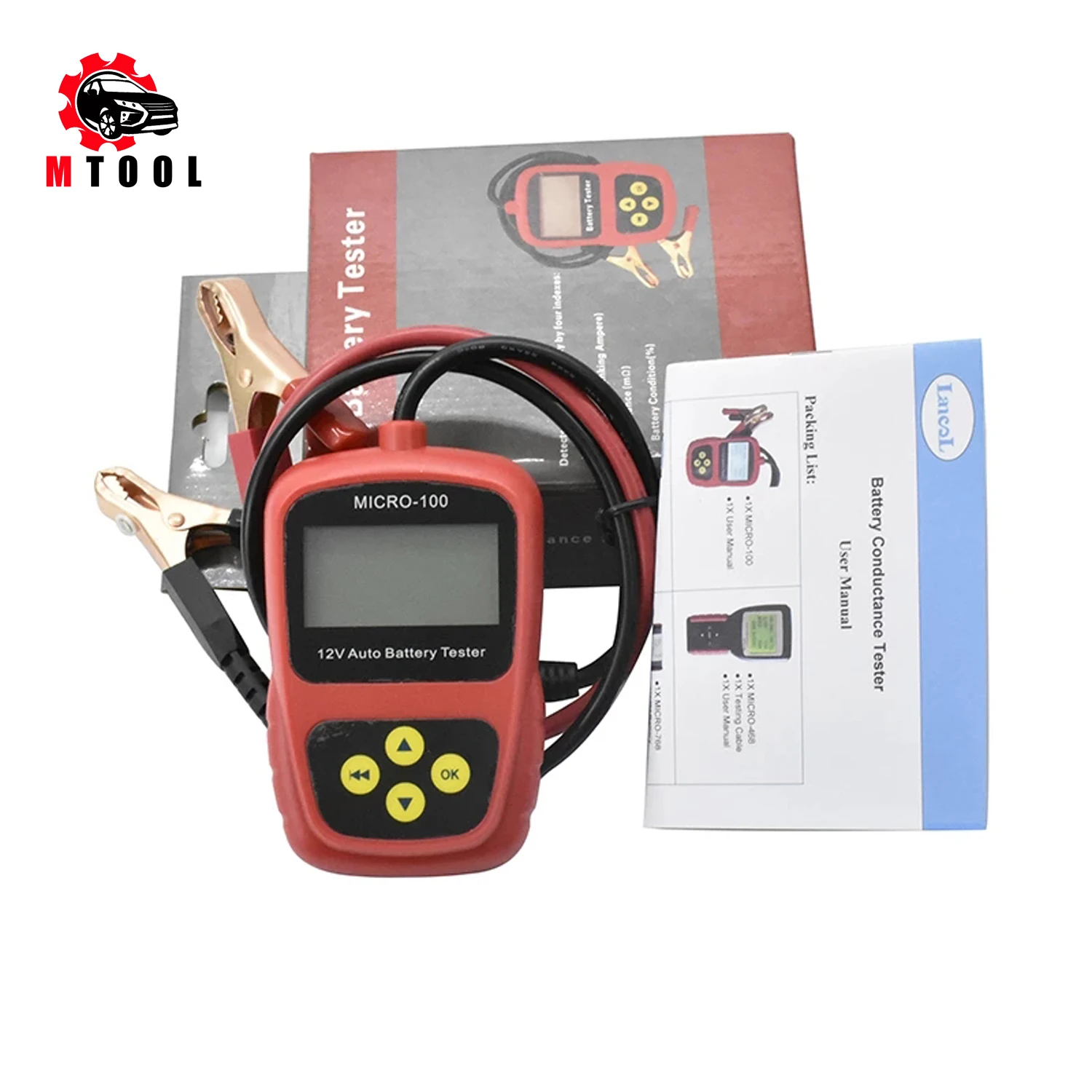 

Professional 12V Car Battery Capacity Tester MICRO-100 Digital Battery Diagnostic Tool For Bad Cell