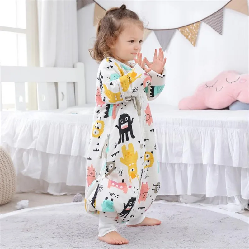 Спальный мешок-коляска для новорожденных детская кровать с рисунком животных