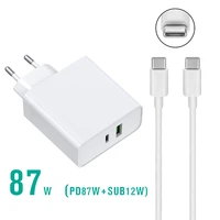 87w 65w usb c type c pd fast charging adapter laptop travel charger for macbook air pro 15 hp asus lenovo usb c notebook