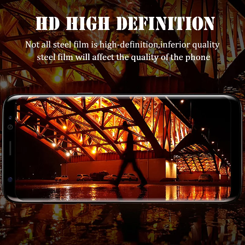 

9999D Full Curved Tempered Glass For Samsung Galaxy S9 S8 Plus S7Edge Screen Protector For Samsung A8 A6 Plus 2018 Note 8 9 Film