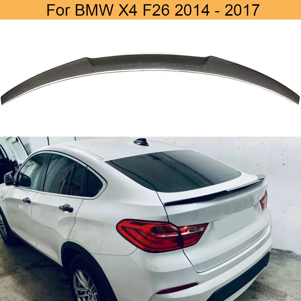 Car Rear Trunk Wing Spoiler for BMW X4 F26 2014 - 2017 Boot Lip Carbon Fiber | Автомобили и мотоциклы