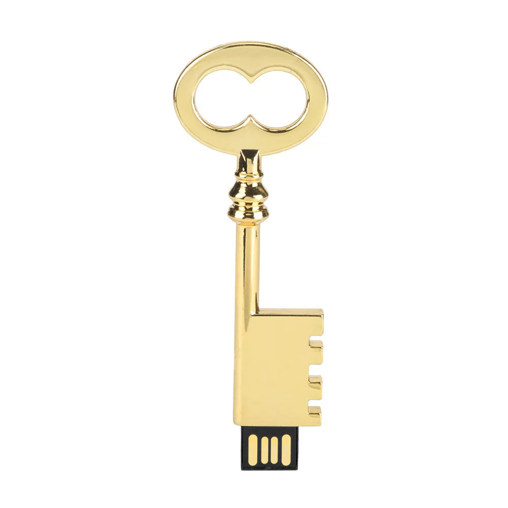 USB Flash Memory Drive 16GB Vintage Key 2.0 Metal Stick Storage Thumb Digital U Disks Micro Sd Drive-L830 | Компьютеры и офис
