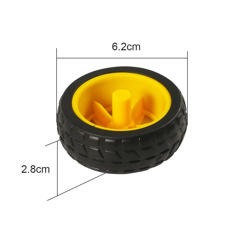 Мотор TT 130 мотор-редуктор для Arduino DC 3-6 В постоянного тока 2 шт. 65 мм | Электронные