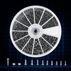 1 коробка (600 шт) 12 видов небольших шурупы гайки набор M1 M1.2 M1.4 M1.6 винт для часов glassate ремонтные инструменты tornillos