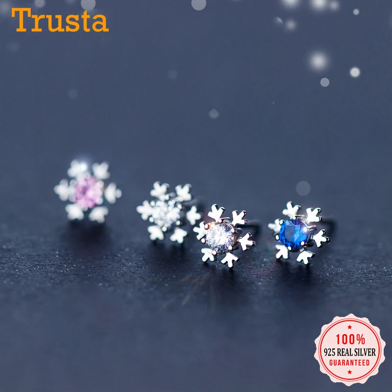 Женские серьги гвоздики из серебра 100% пробы с фианитом|earrings gift|fashion stud earringsstud earrings