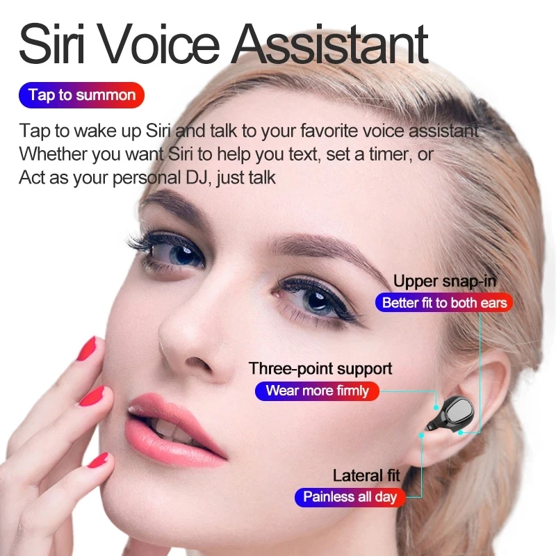 savioke l21 pro tws bluetooth wireless headphones waterproof stereo in ear sports headsets for oppo huawei music earphones free global shipping