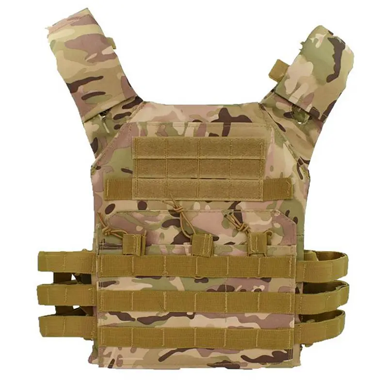 

Jpc 600d hunting tactical vest military molle plate carrier magazine airsoft paintball cs light outdoor protective vest