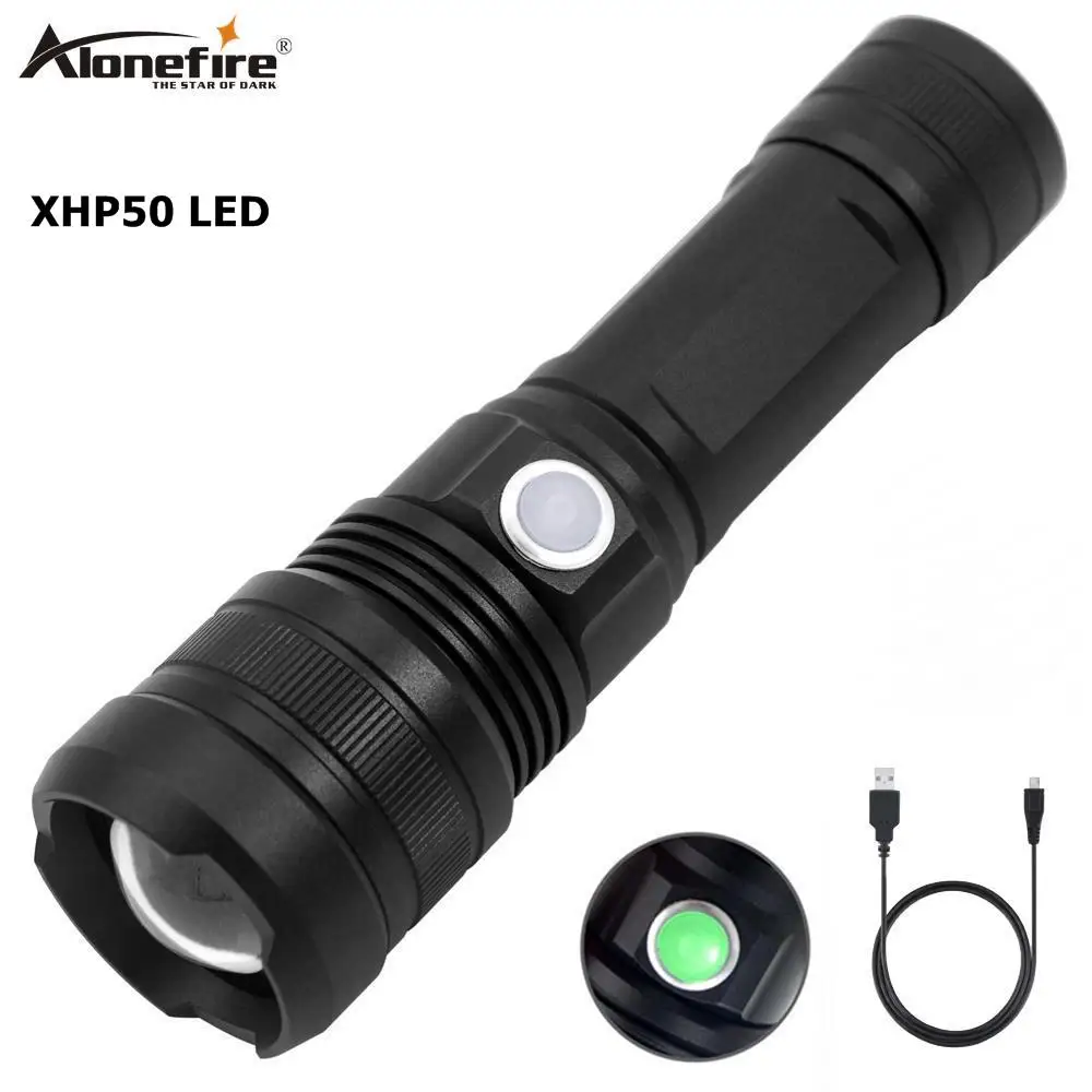 AloneFire H002 XHP50 светодиодный светильник вспышка конвой объектив мощный аккумулятор