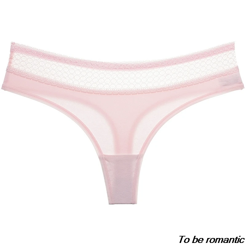 

Ladies underwear sexy temptation cotton lace T pants 2 pieces good quality free shipping