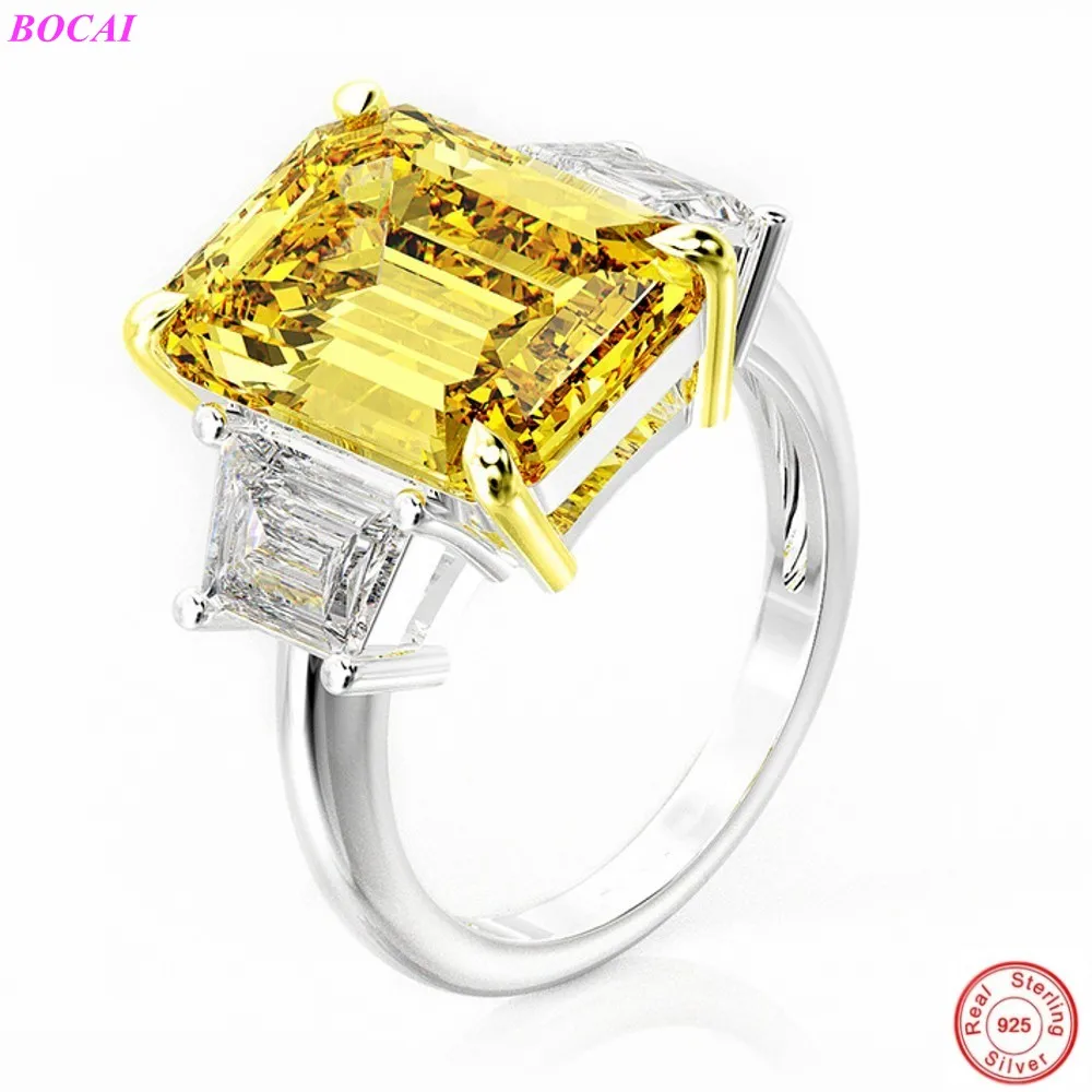 

Кольца женские из тайского серебра, с сапфиром 14 карат, прямоугольные, 10 х14 пробы