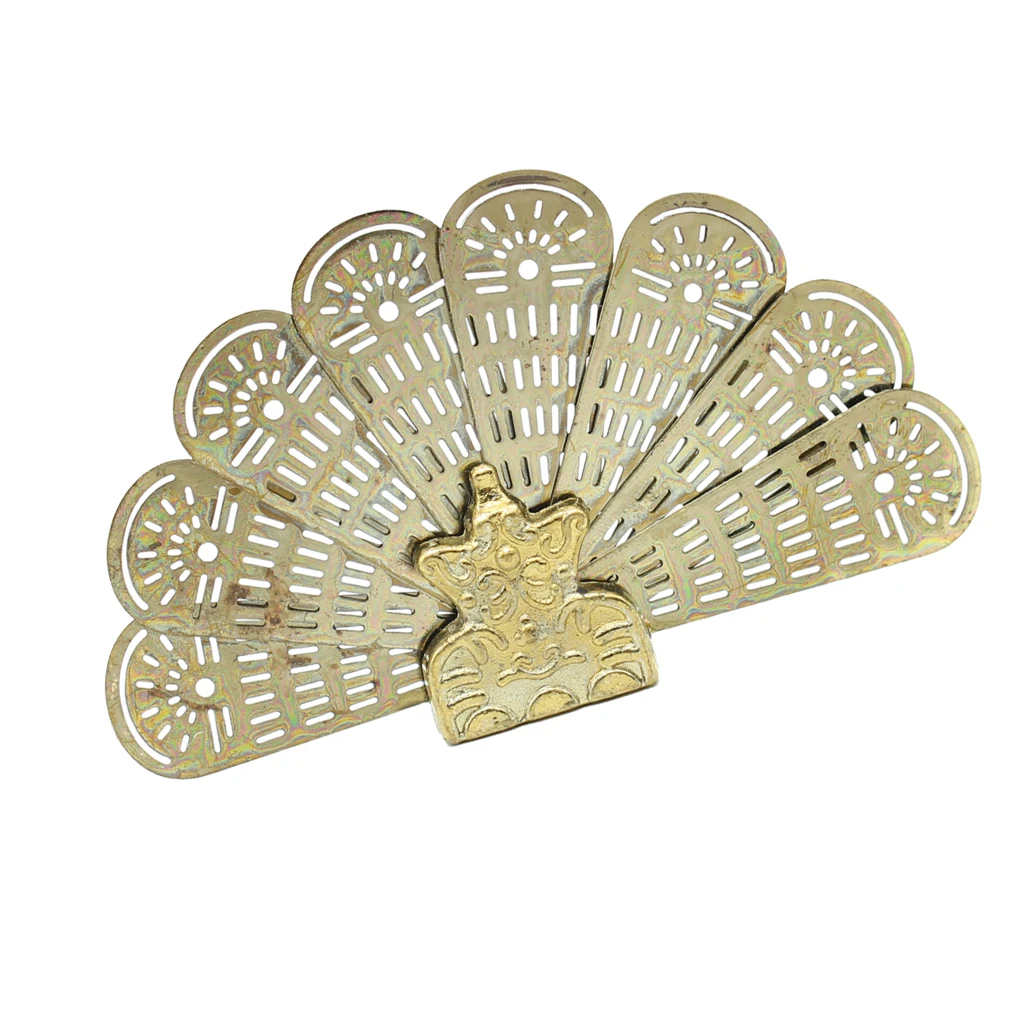

Miniature Dollhouse 1:12 Scale Metal Peacock Fan Fireplace Screen